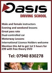 Oasis Driving School, Bradley Stoke, Bristol