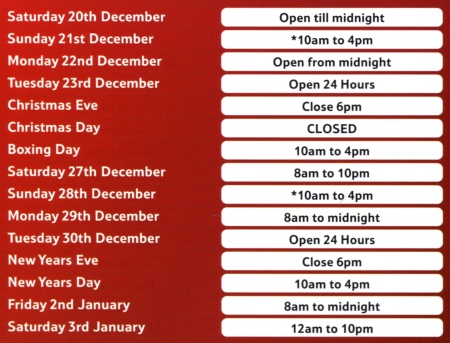 Bradley Stoke Tesco Extra Christmas Opening Hours 2008