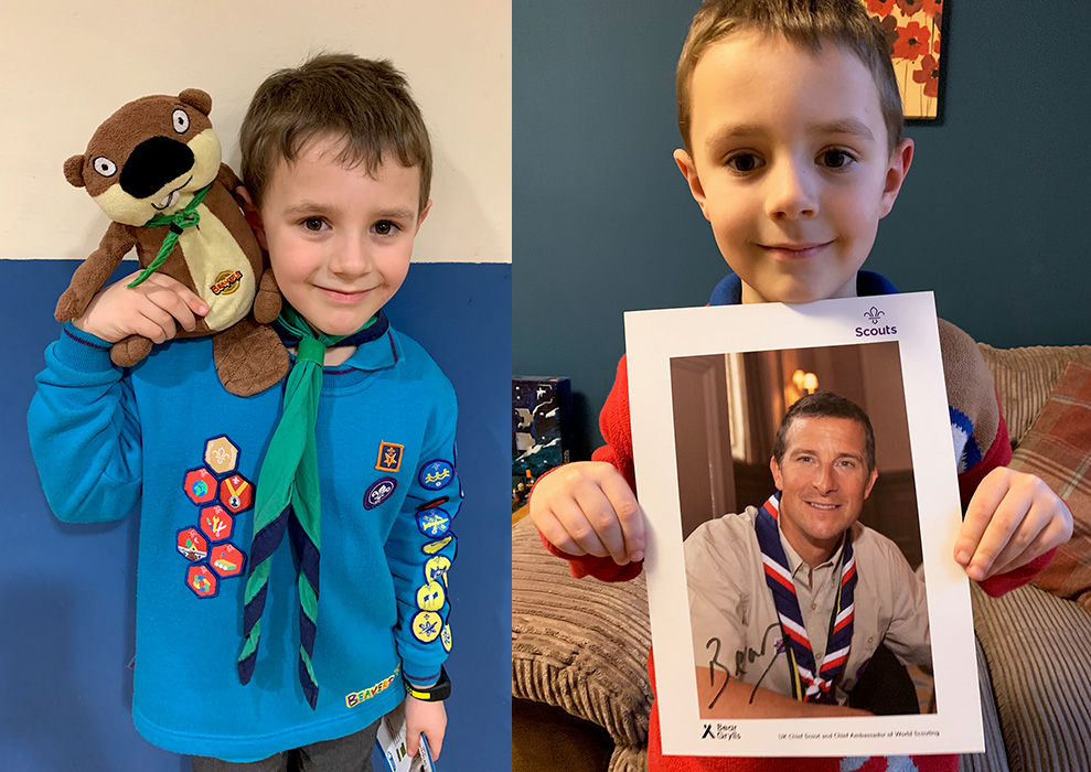 Composite image of Henry Banks, a Beaver in the 1st Bradley Stoke Scout Group.