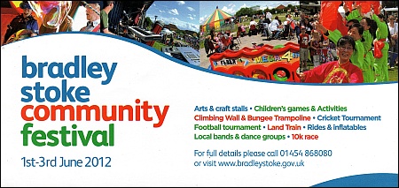 Flyer for the Bradley Stoke Community Festival 2012.