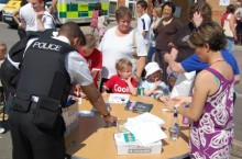 Police at the Bradley Stoke Community Festival