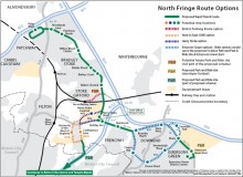 North Fringe Rapid Transit Route Options