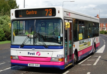 Number 73 Bus in Bradley Stoke.