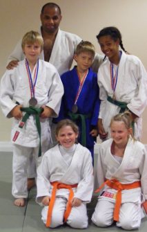 Bradley Stoke Judo Club competitors and medal winners at the 2010 National Championships