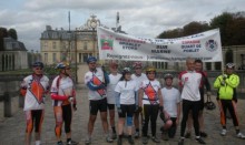 Champs-sur-Marne twinning visit - cyclists