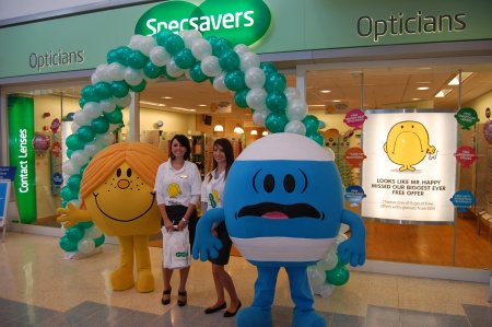 Mister Men at Specsavers, Bradley Stoke, Bristol