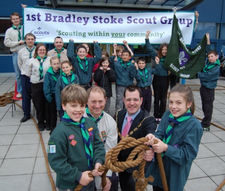 Official opening of the 1st Bradley Stoke Scout Group's new sections at BSCS