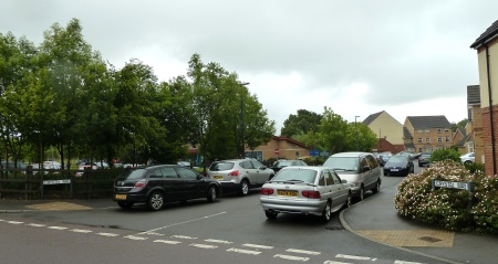 Nuisance car parking in Crystal Way, Bradley Stoke