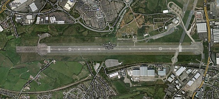 Satellite view of Filton Airfield, Bristol