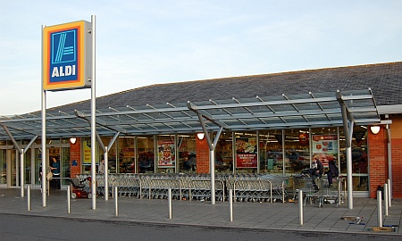 Aldi supermarket in Bradley Stoke, Bristol