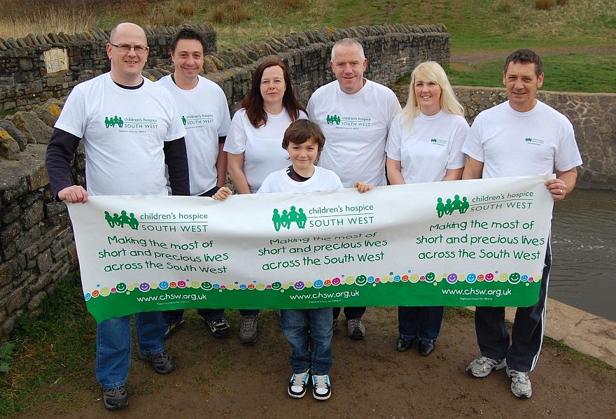 Ryan's Ramblers charity walkers in Bradley Stoke, Bristol