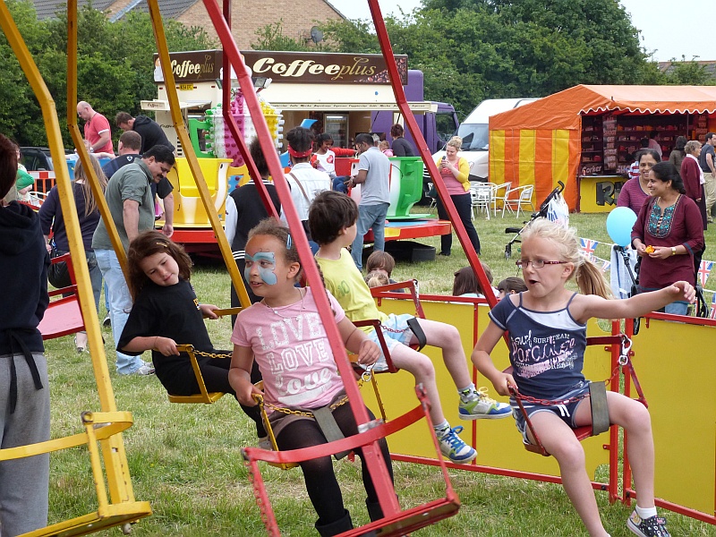 An entertainment ride at Bradley Stoke Community Festival 2012.