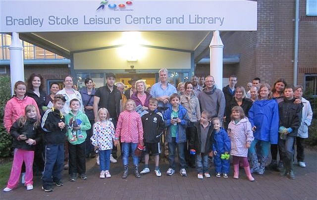 Participants of a 'bat walk' held in Bradley Stoke.