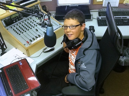 Connor Summers, presenter of the Sports Show on Bradley Stoke Radio (BSR).