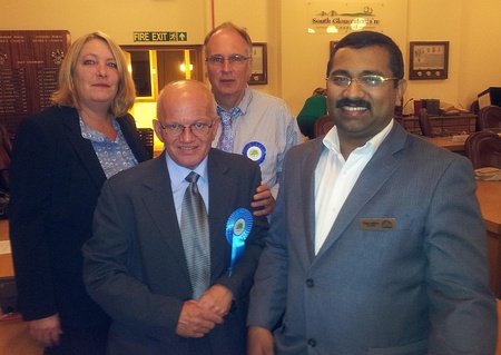 Victorious Conservative candidate Paul Hardwick.