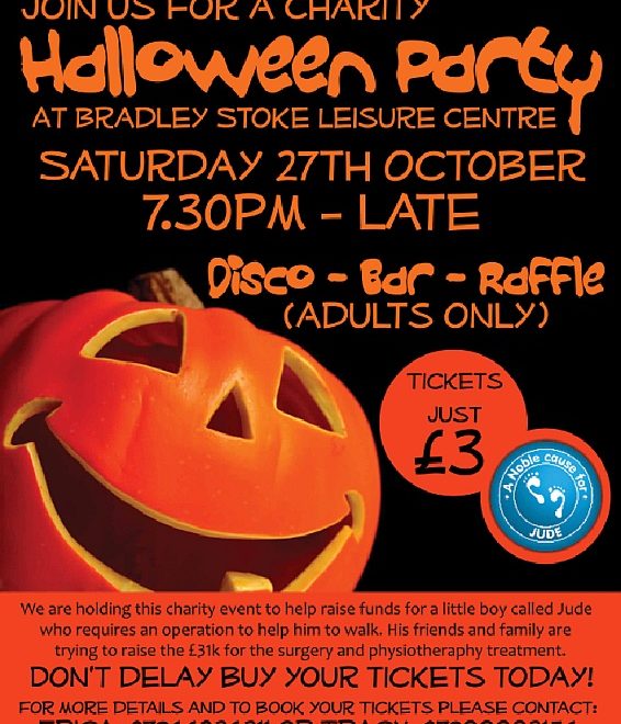 Charity Halloween Party at Bradley Stoke Lesiure Centre.