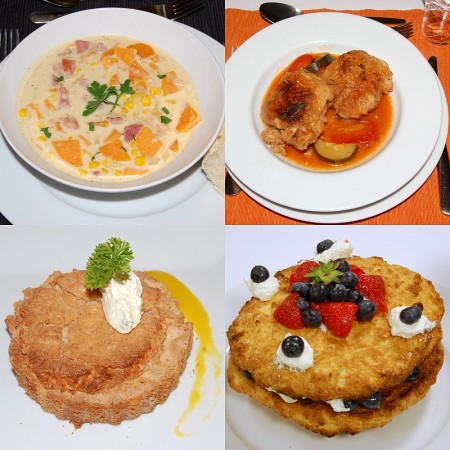 Dishes produced at the 2012 BSCS Rotary Young Chef competition.