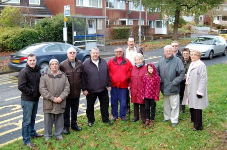 Residents campaigning for a pedestrian crossing facility on Brook Way.