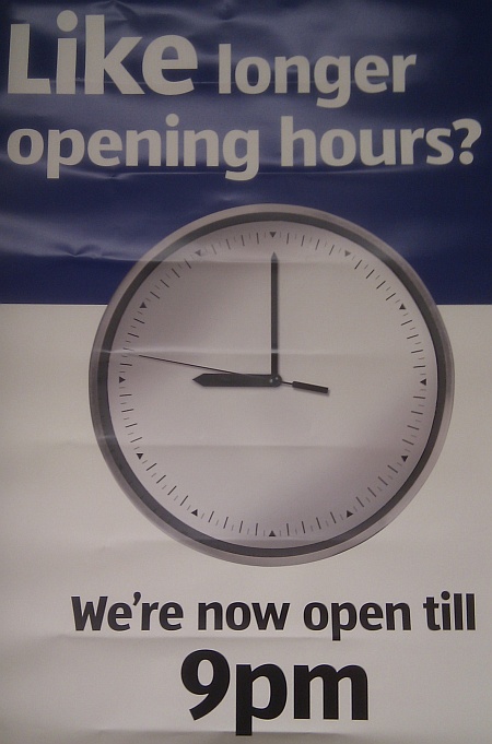 The Aldi store in Bradley Stoke is now open until 9pm.