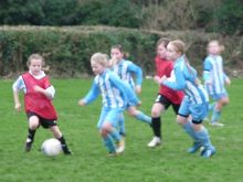 Bradley Stoke Youth FC Under-10 Girls against Longwell Green.