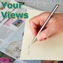 Letter to the editor: Your views.