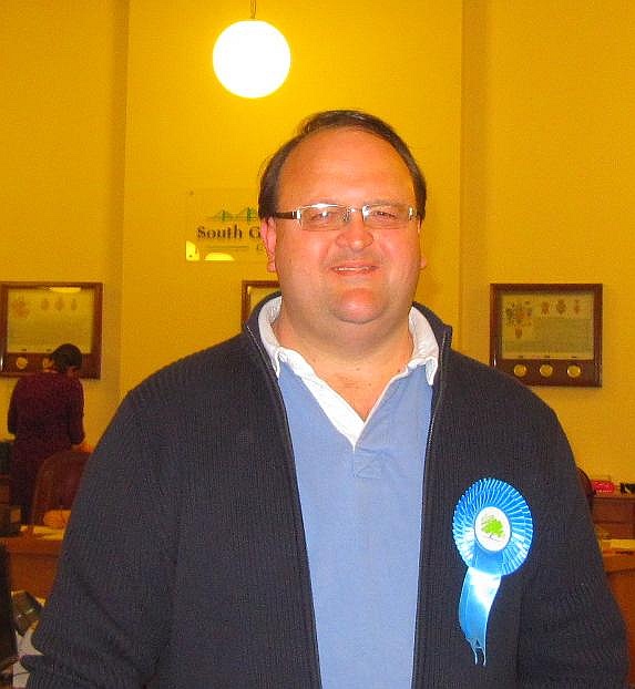 Andy Ward (Conservative) by-election winner in Bradley Stoke.