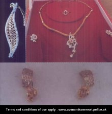 Jewellery stolen from a property in Bowsland Way, Bradley Stoke.