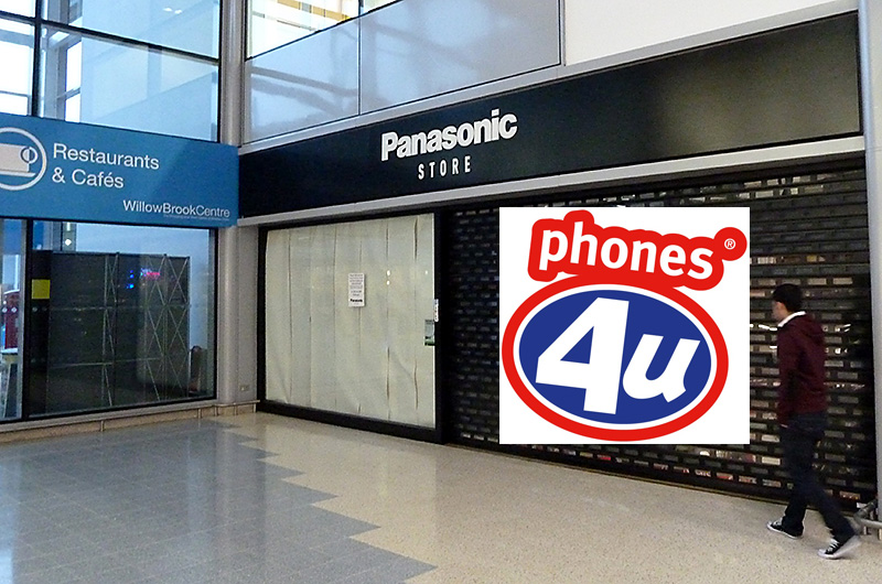 Proposed new Phones4U store at the Willow Brook Centre (montage).