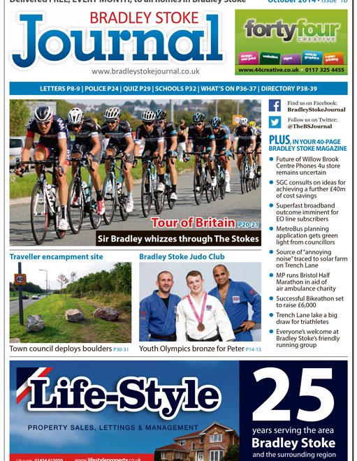 October 2014 edition of the Bradley Stoke Journal magazine.