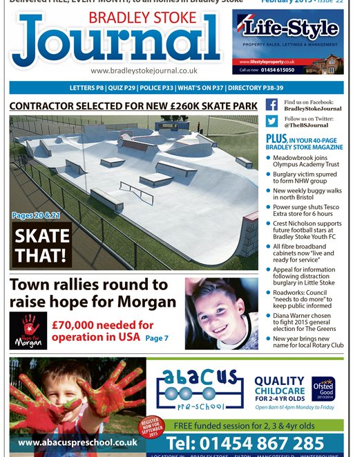 February 2015 edition of the Bradley Stoke Journal magazine.
