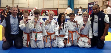 Medal winners from Bradley Stoke Judo Club.