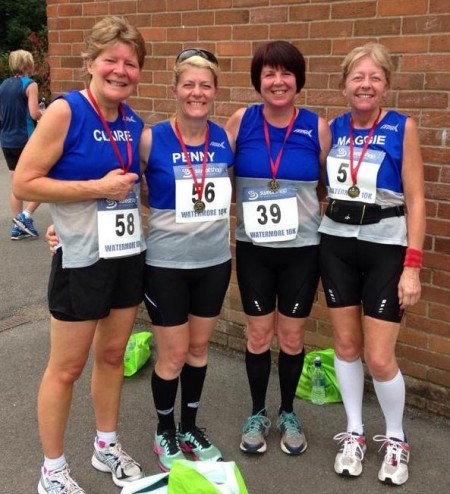 Sole Sisters runners at the Watermore 10k.