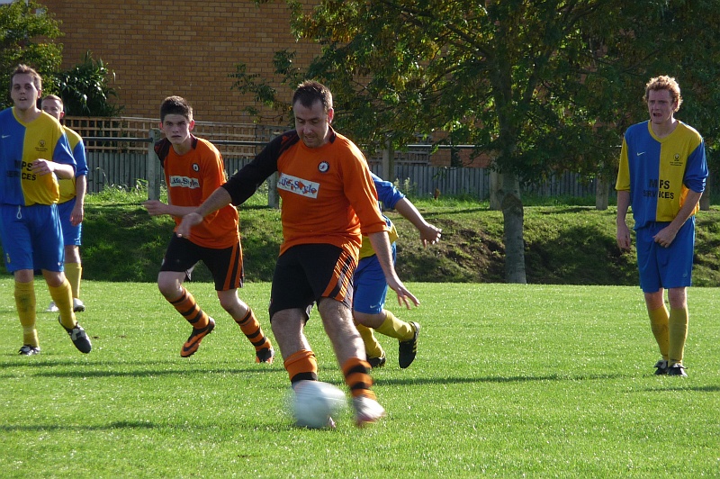 Bradley Stoke Town FC's A Team in Action against Cutters Friday.
