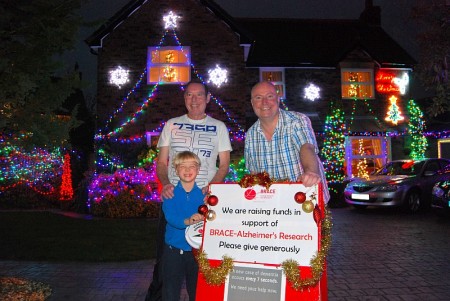 Christmas lights in Watch Elm Close, Bradley Stoke, Bristol.