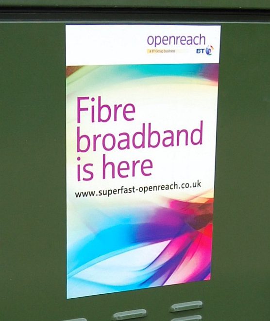 BT Openreach: Fibre broadband is here.