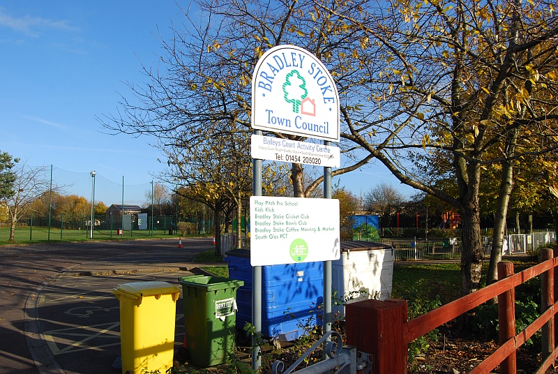 The car park at Baileys Court Activity Centre, Bradley Stoke.