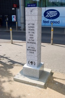 War memorial in Bradley Stoke.