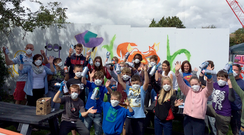 Social Action Youth (SAY): Graffiti project at Patchway Common Skate Park.