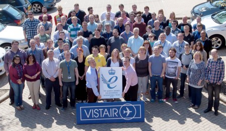 Staff at Visitair in Bradley Stoke, Bristol, winners of a Queen's Award for Enterprise.