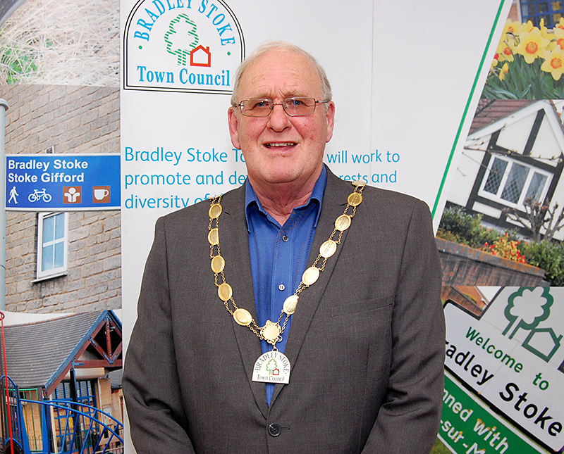 Cllr Roger Avenin, mayor of Bradley Stoke for 2015/16.