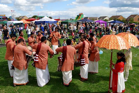Drummers perform at the 2014 Bradley Stoke Carnival.
