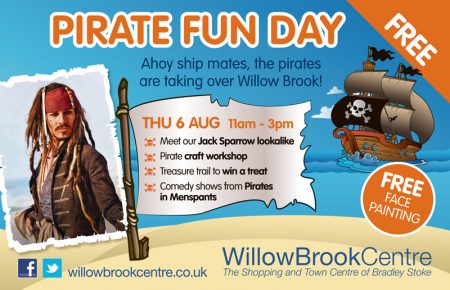 Pirate Fun Day at the Willow Brook Centre, Bradley Stoke.