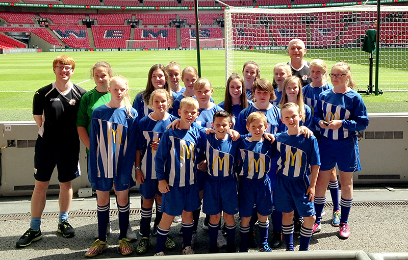 Bradley Stoke Youth FC at Wembley.