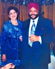Dr Harmandar Singh Gupta with late wife Diljeet Kaur Gupta (Gigi).