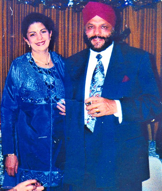 Dr Harmandar Singh Gupta with late wife Diljeet Kaur Gupta (Gigi).