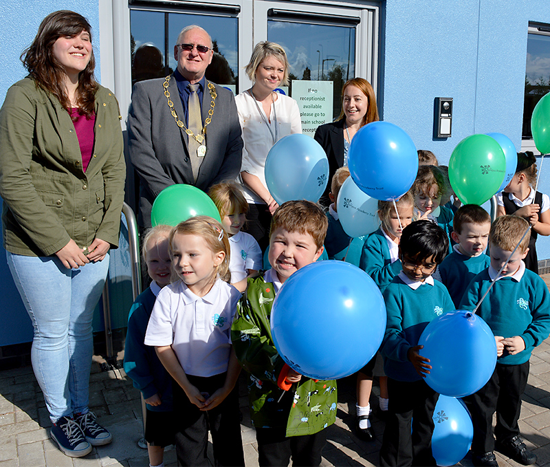 Official opening of the primary phase at Bradley Stoke Community School.