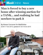 Bradley Stoke 'tank man' story on the Daily Mail website.