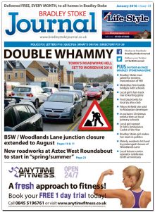 January 2016 edition of the Bradley Stoke Journal news magazine.
