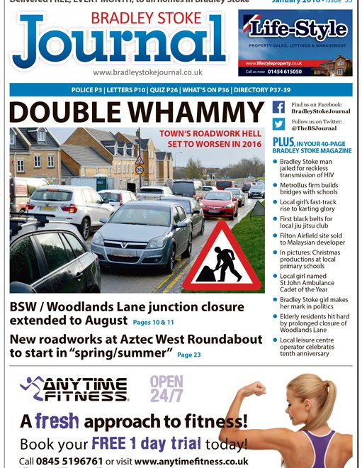 January 2016 edition of the Bradley Stoke Journal news magazine.