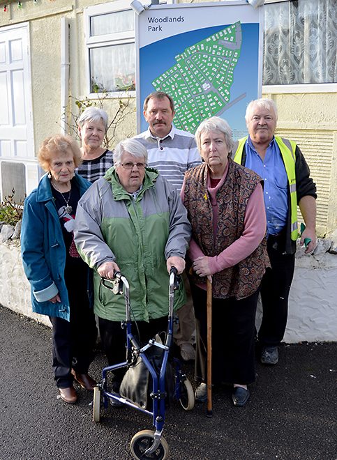 Residents of Woodlands Park, Bradley Stoke, who are affected by the prolonged closure of Woodlands Lane.